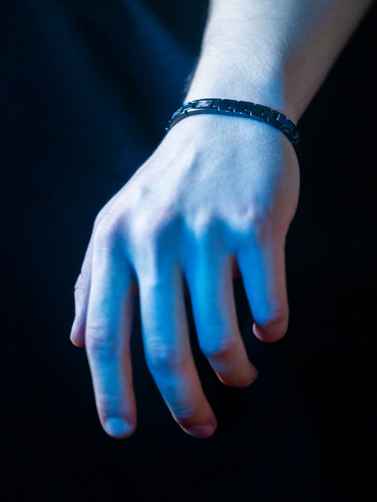 ICE-C "HOLO" BLACK BRACELET (Hologram Taşlı)