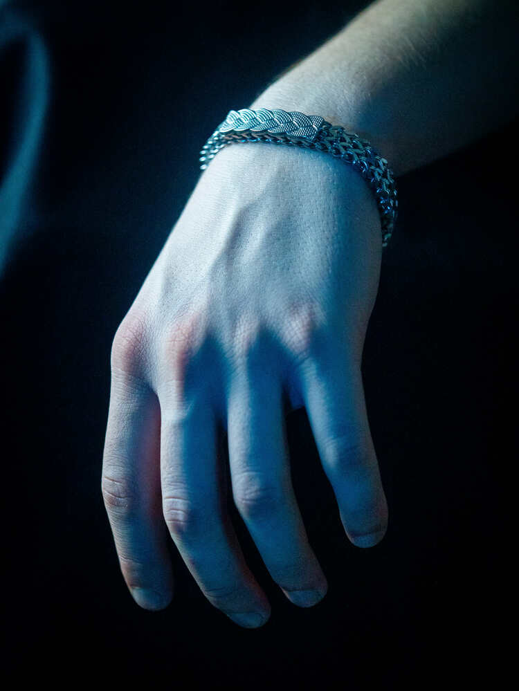 ICE-C "MTF" SILVER BRACELET