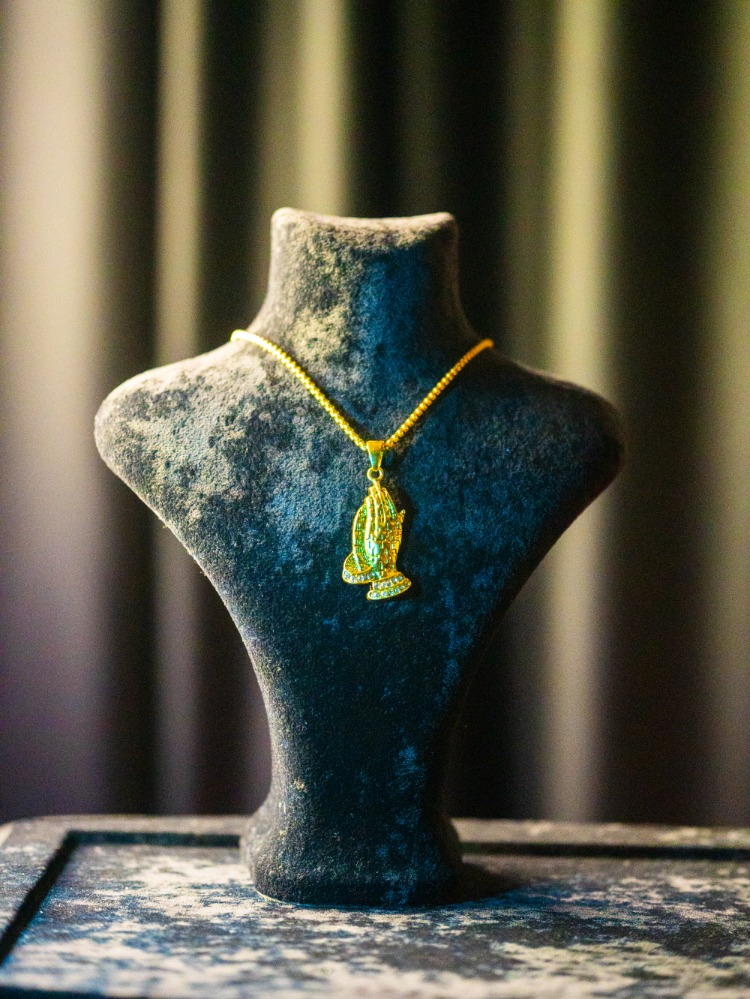 ICE-C "PRAY" SILVER/GOLD PENDANT