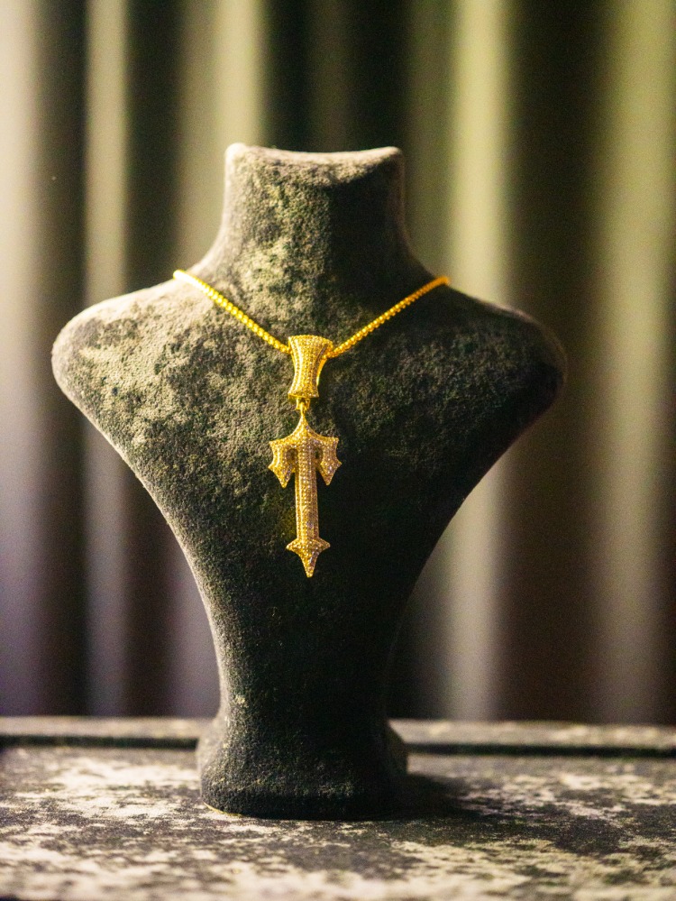 ICE-C "TRAPSTAR" SILVER/GOLD PENDANT