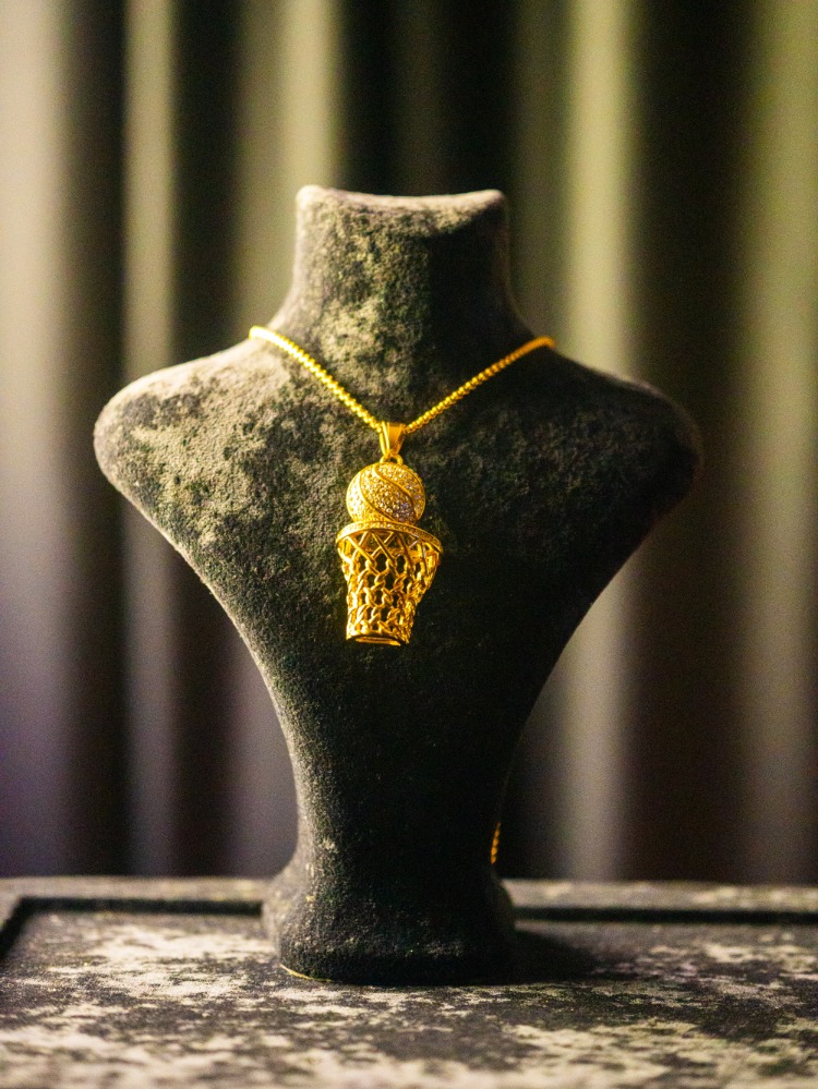 ICE-C "BASKET" GOLD PENDANT