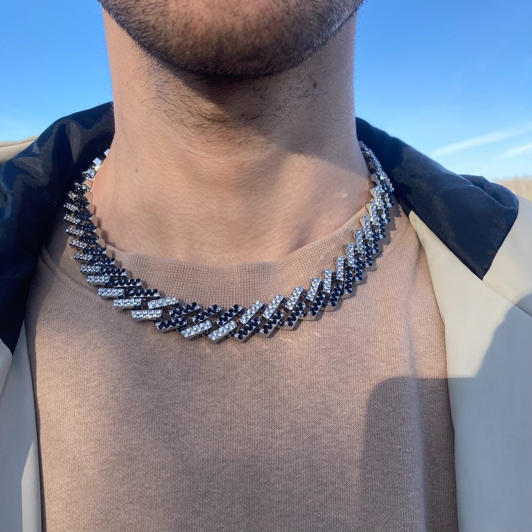 SILVER PRONG CHAIN (45CM)