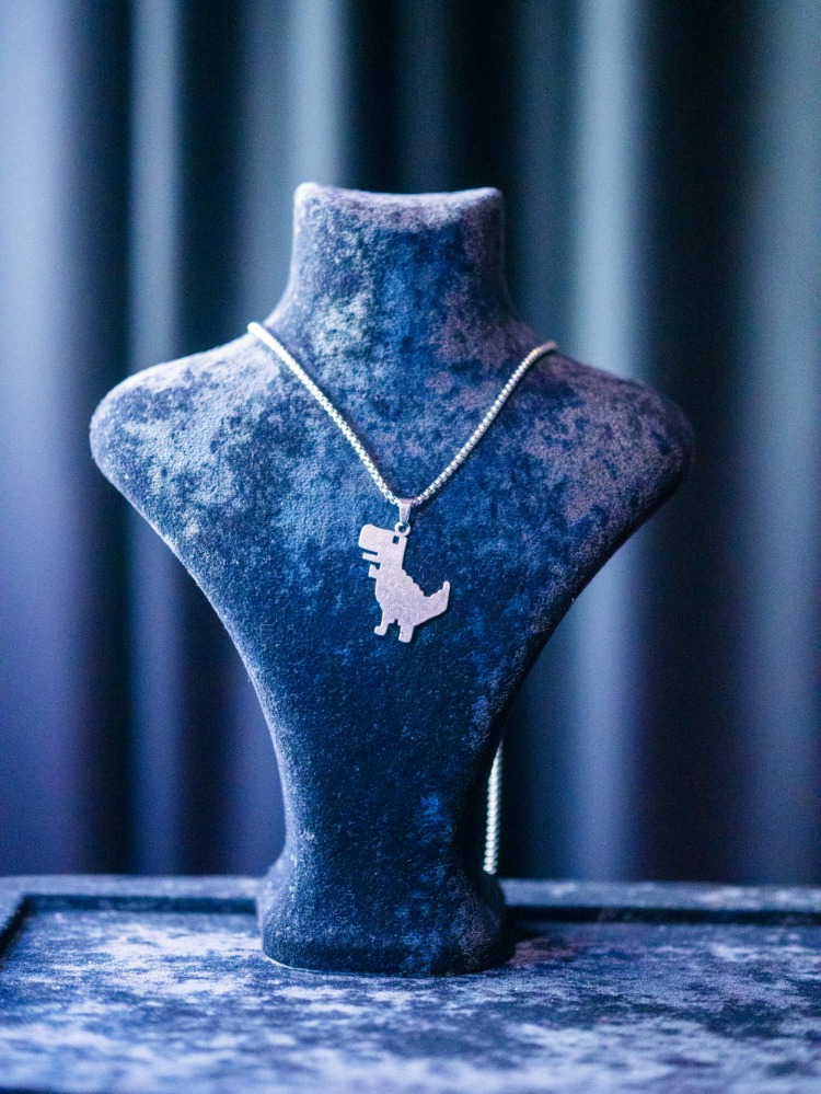 ICE-C BASIC "DINO" SILVER PENDANT