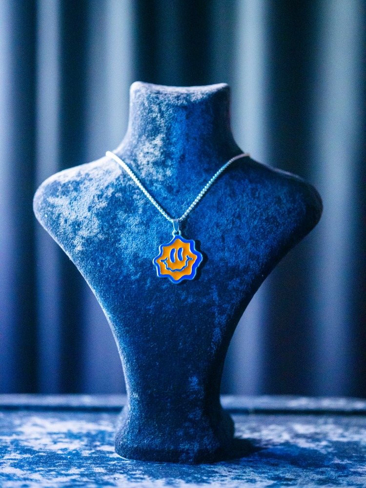 ICE-C "orangeface" SILVER PENDANT