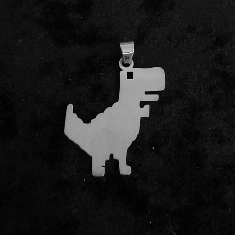 ICE-C BASIC "DINO" SILVER PENDANT