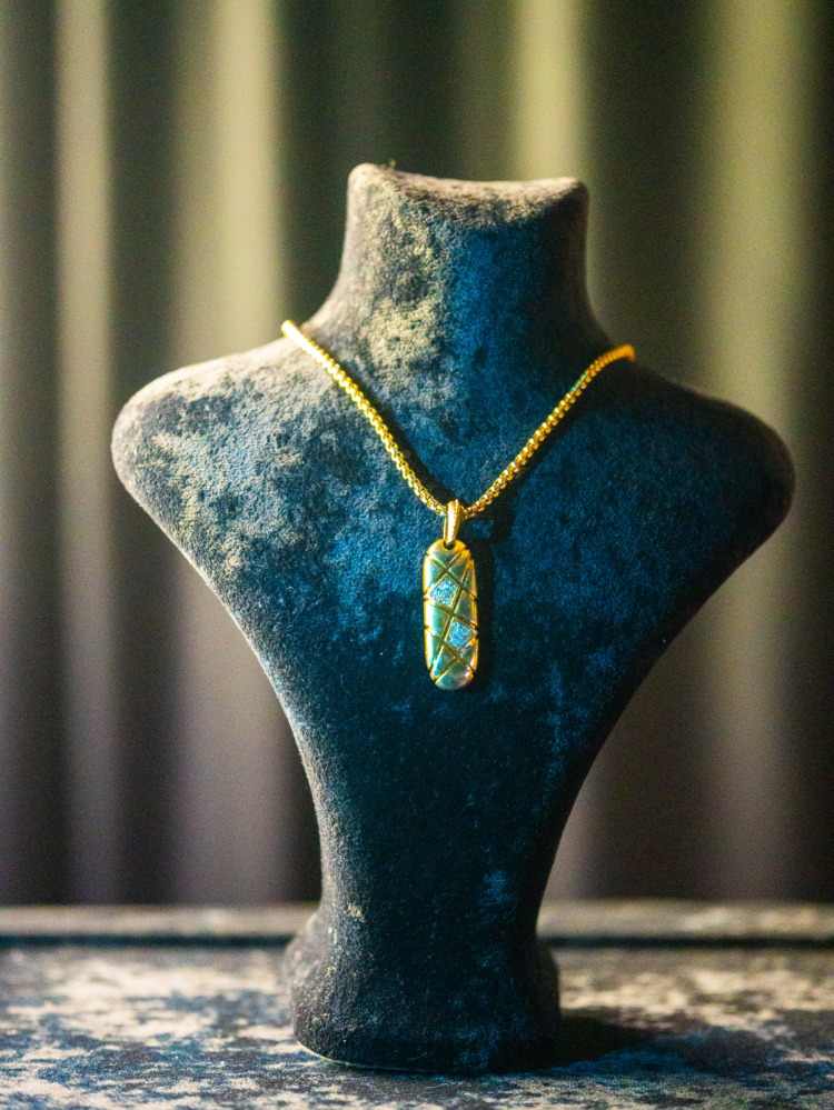 ICE-C "CAPSULE" GOLD PENDANT