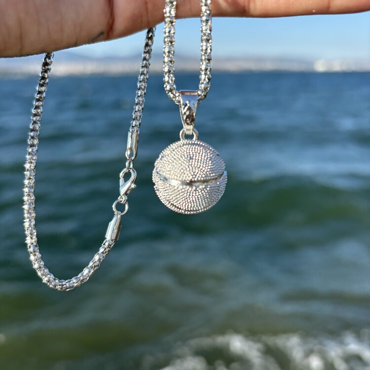 ICE “SILVERBALL” SILVER PENDANT