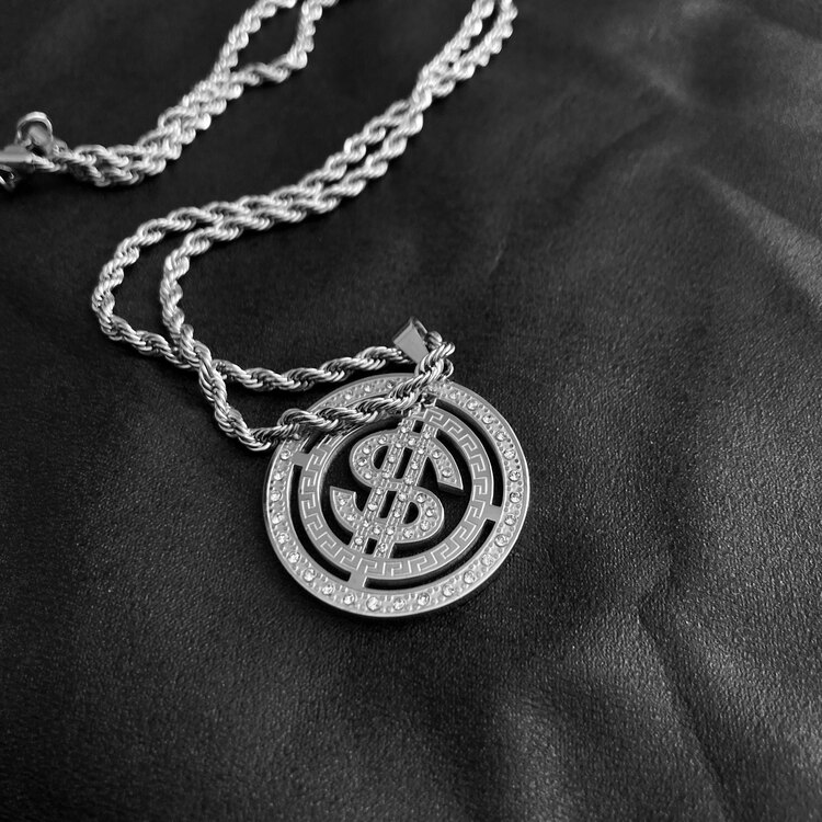 ICE “CENT” SILVER PENDANT