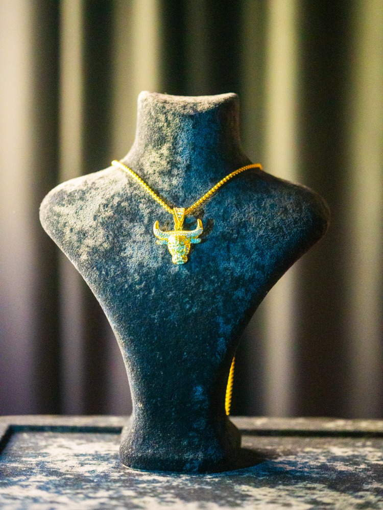 ICE-C "BUFF" SILVER/GOLD PENDANT