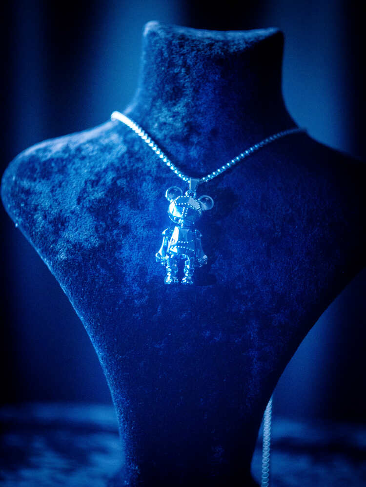 ICE-C BASIC "BEAR" SILVER PENDANT