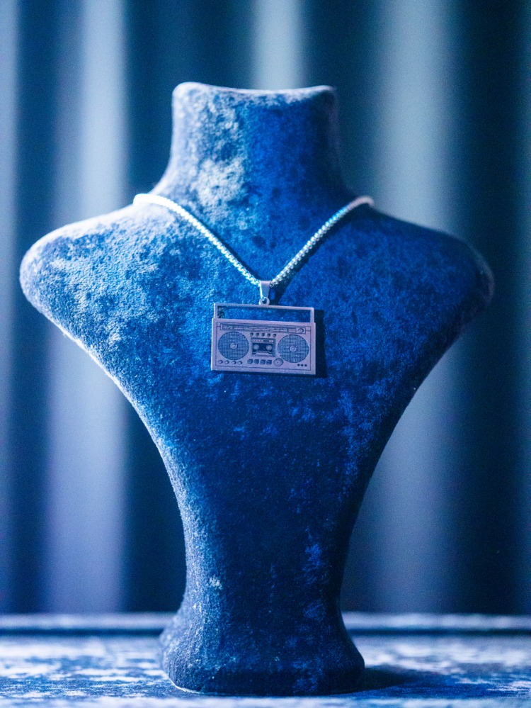 ICE-C " BOOMBOX" SILVER/GOLD PENDANT