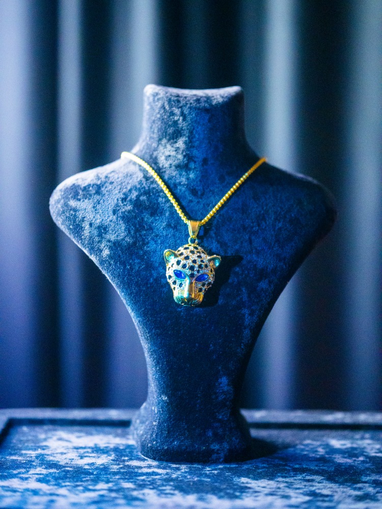ICE-C "LEOP" GOLD ÇELİK PENDANT