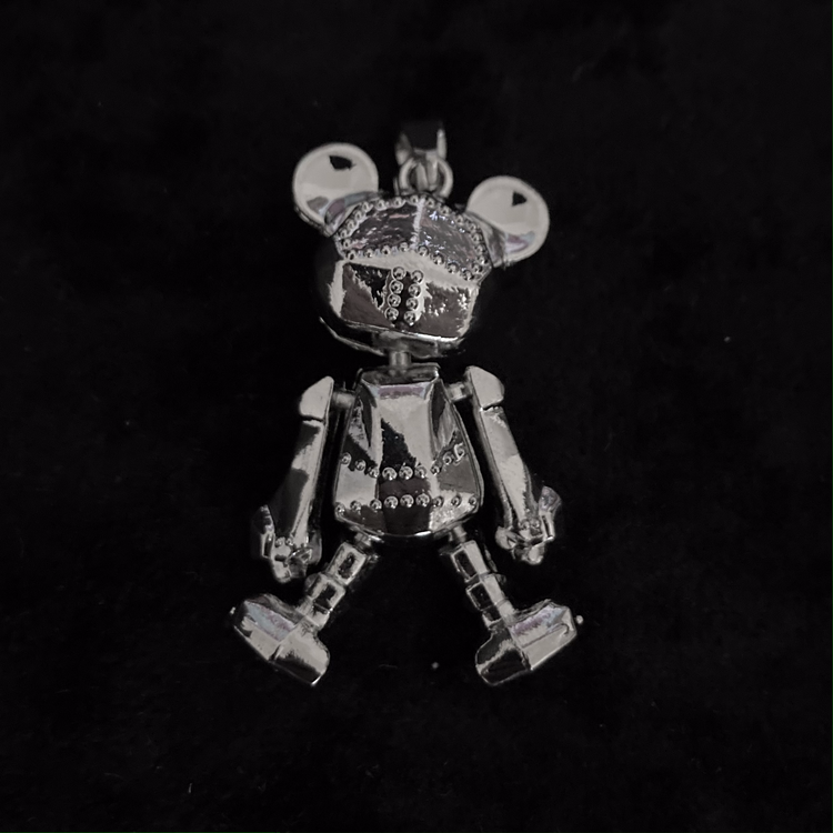 ICE-C BASIC "BEAR" SILVER PENDANT