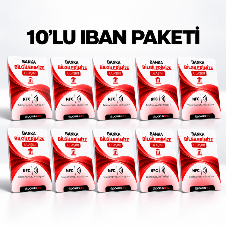 10’lu IBAN Paketi 15x10 cm