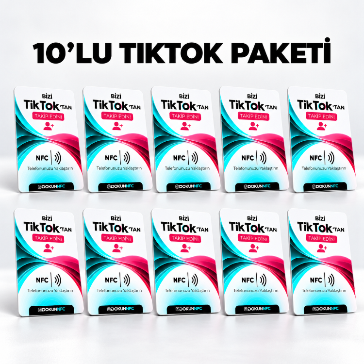 10’lu TikTok Paketi 15x10 cm