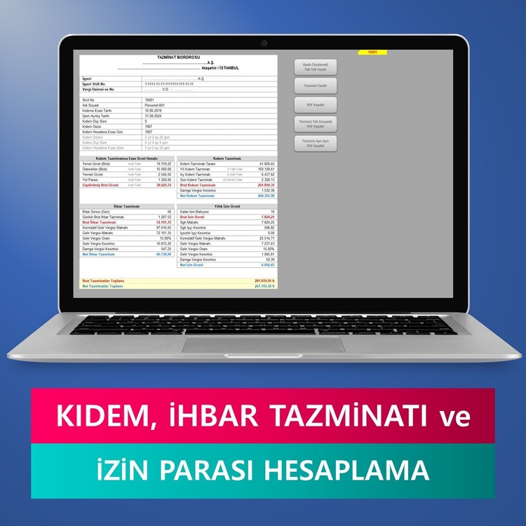 TAZMİNAT HESAPLAMA PROGRAMI