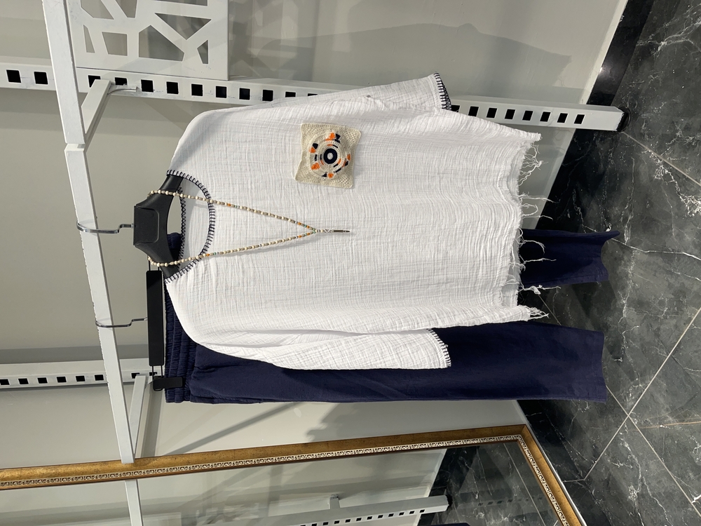Bohem Tişört  Laci Keten  Pantolon Kombini