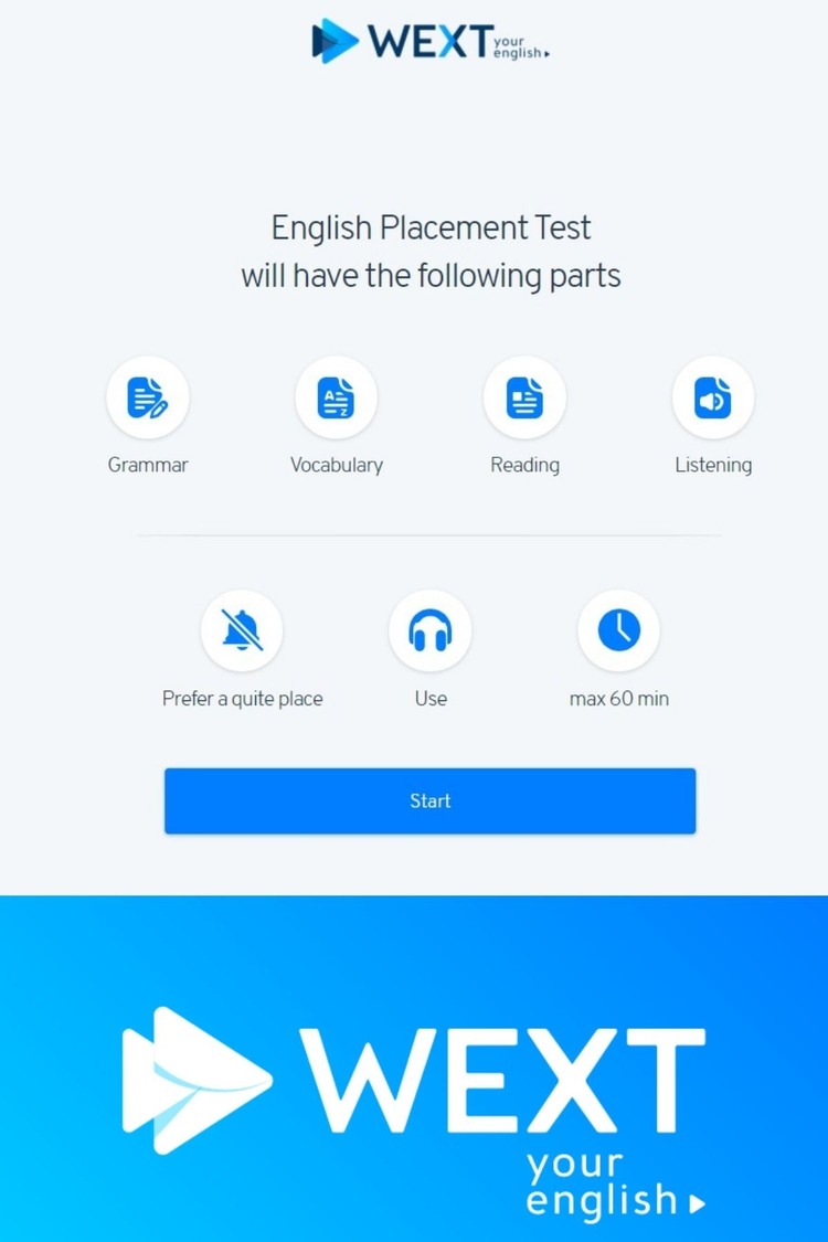 WEXT Seviye Belirleme Sınavı