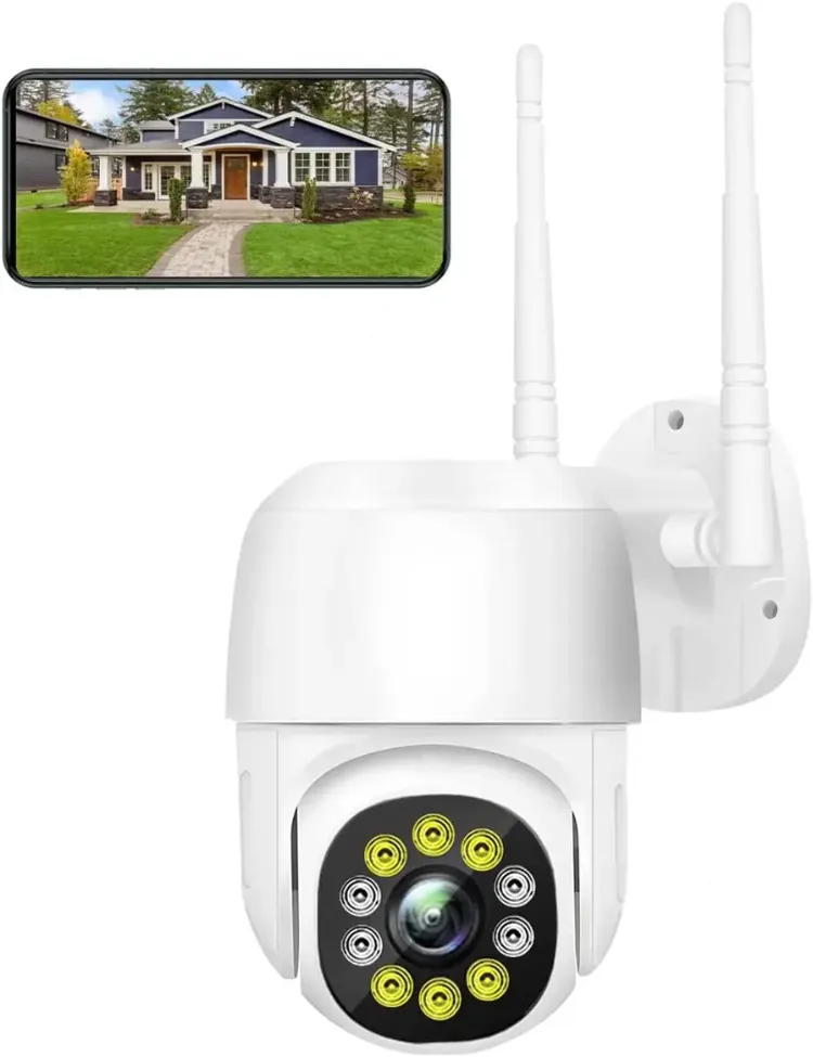 Dış Mekan Güvenlik Kamerası 1080P CCTV Kamera 2.4Ghz WiFi Kablosuz Gözetim Kamerası 
