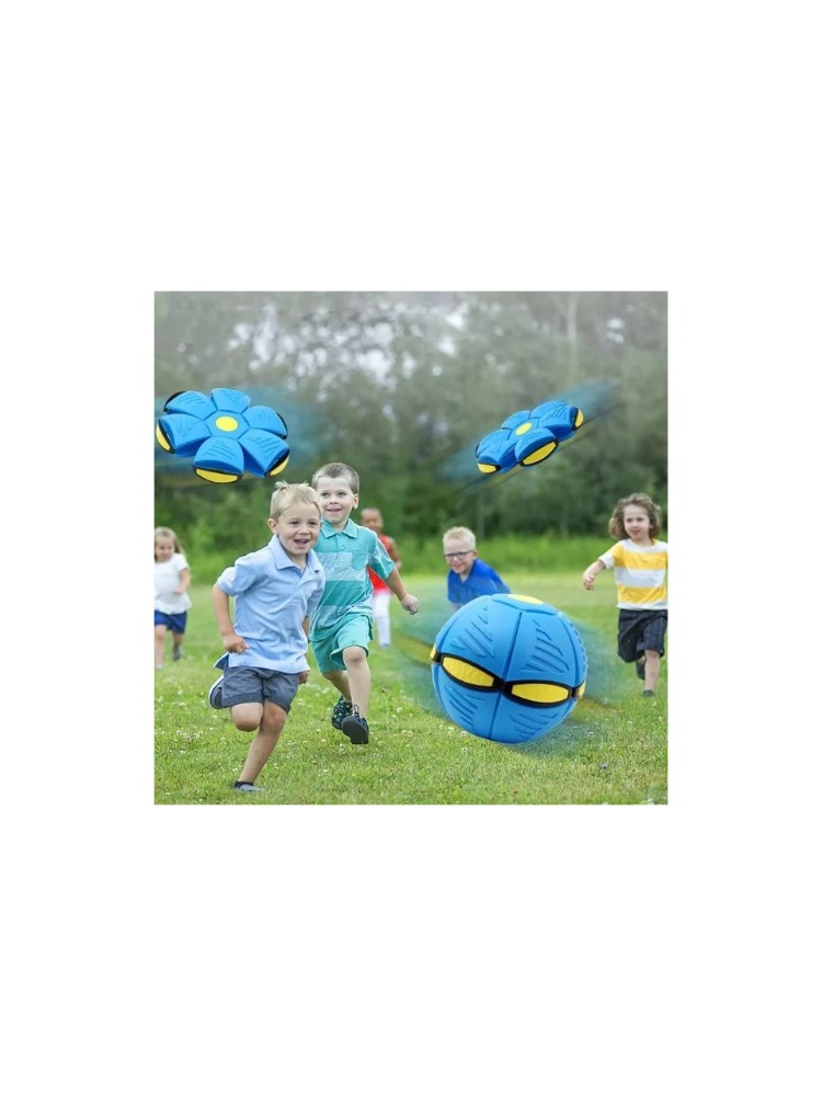 Işıklı Sihirli Zıplayan Top - Şekil Değiştiren Flat Ball Disk