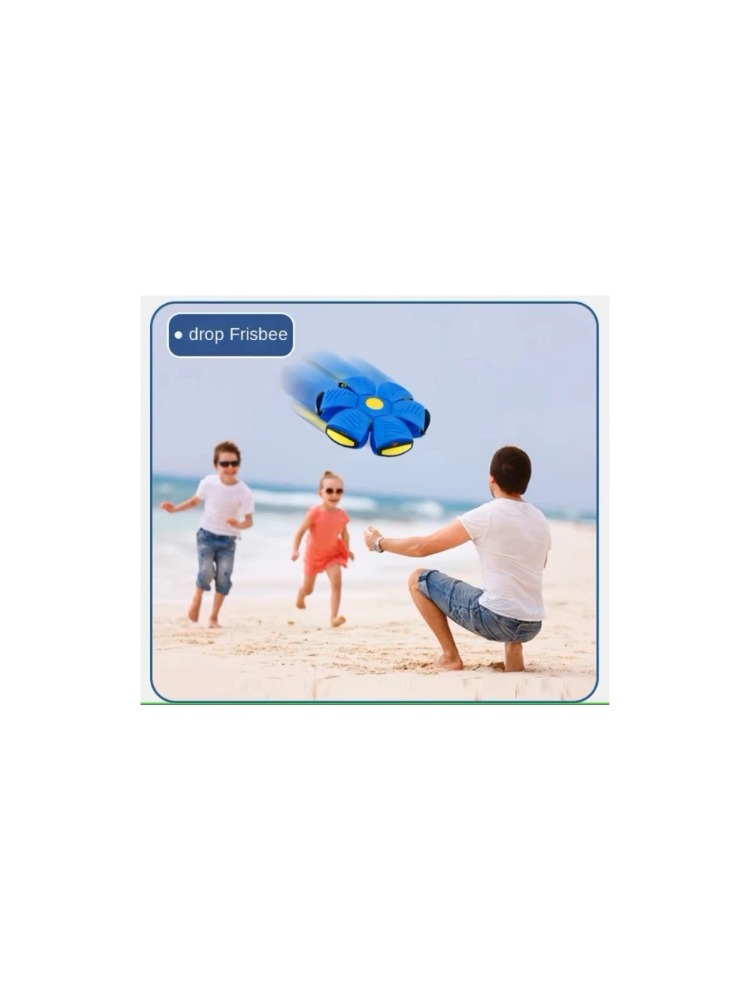 Işıklı Sihirli Zıplayan Top - Şekil Değiştiren Flat Ball Disk