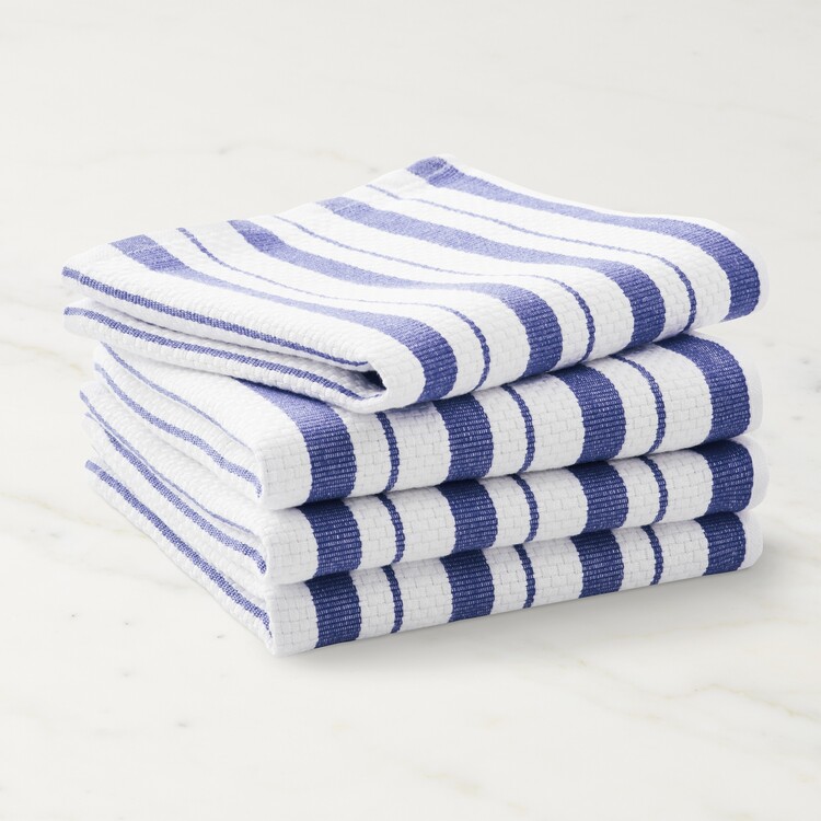 2'li Stripes Mavi Havlu Seti