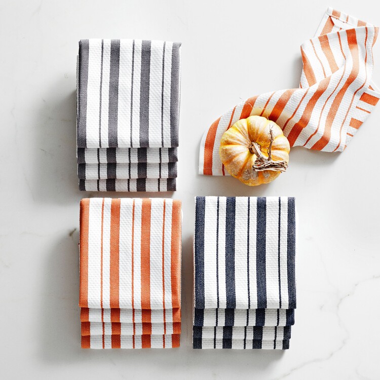 2'li Stripes Lacivert Havlu Seti