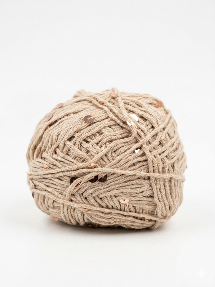 HİCAZ %100 COTTON (PAMUK) PULLU İP ( 100 GRAM )