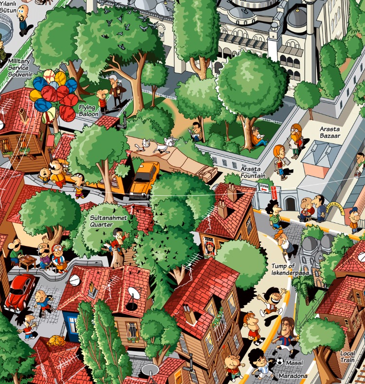 İstanbul Poster( İngilizce ) imzalı