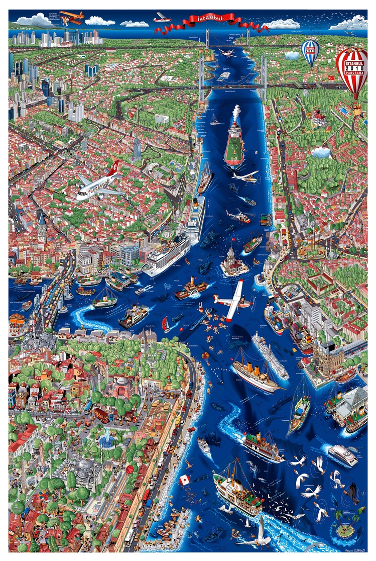 İstanbul Poster ( Türkçe ) imzalı