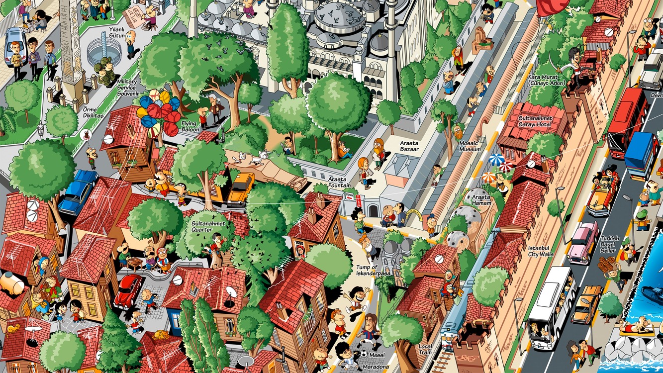 İstanbul Poster FineArt Baskı (İngilizce)