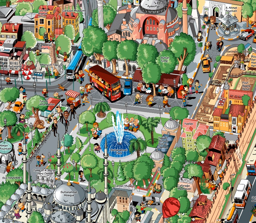 İstanbul Poster( İngilizce ) imzalı