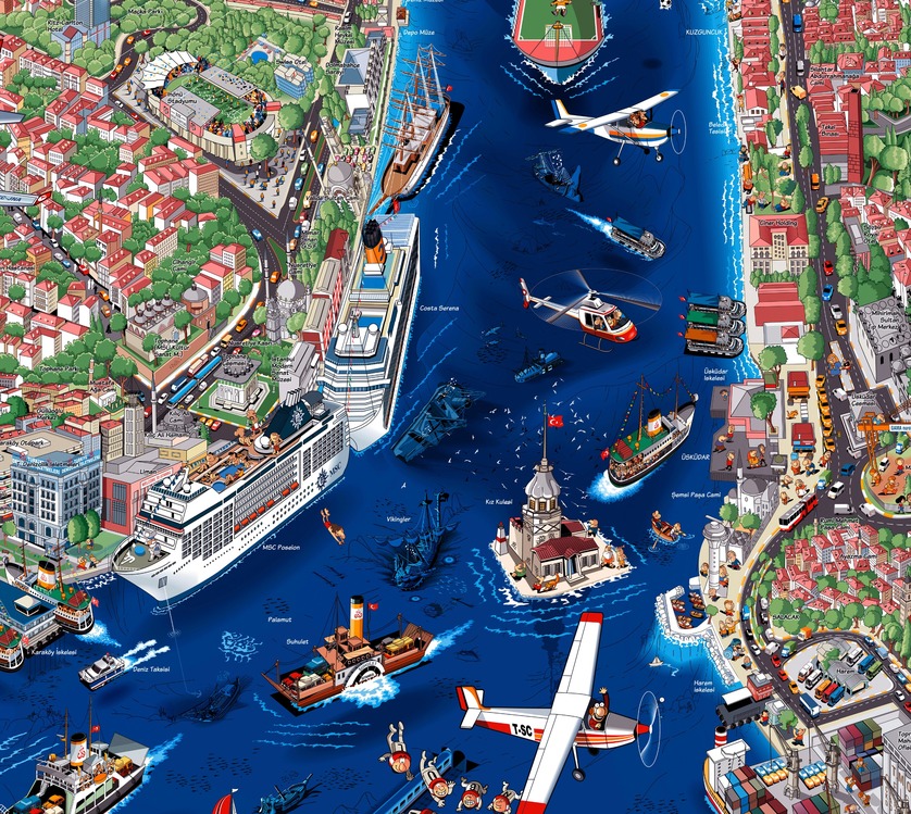 İstanbul Poster ( Türkçe ) imzalı