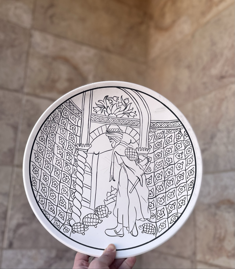 Kaplumbağa terbiyecisi tahrikli tabak 30 cm 