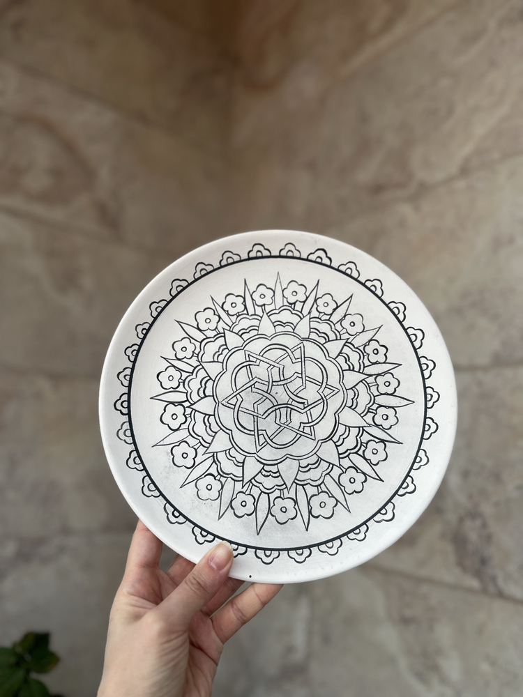 16.yy 25 cm tahrirli tabak 