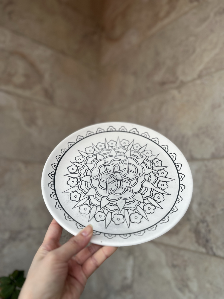 16.yy 25 cm tahrirli tabak 
