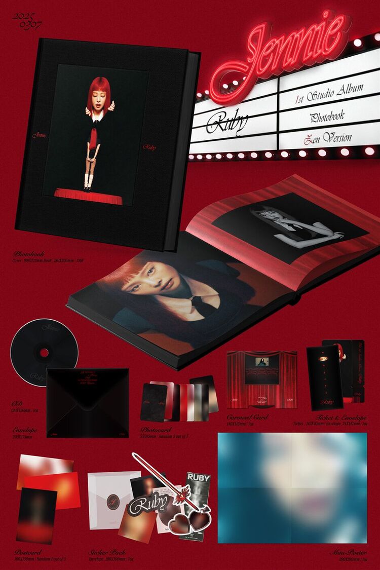 제니 (JENNIE) - The 1st Studio Album : Ruby SET