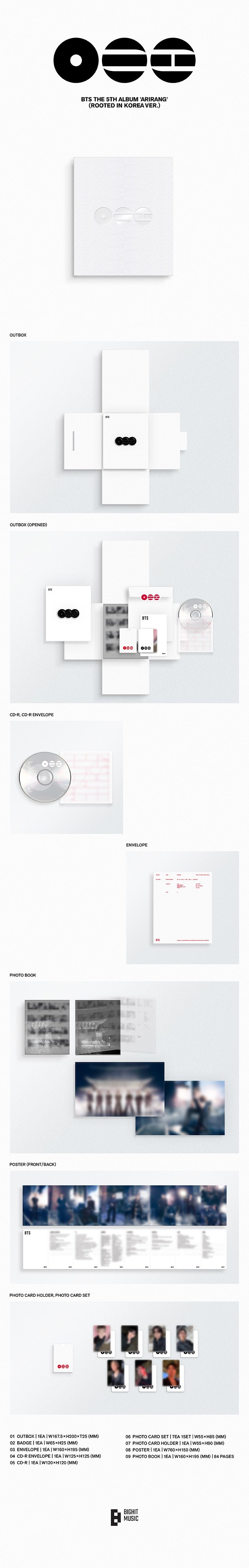 ARIRANG' (Set) + 'ARIRANG' (Living Legend Ver.) + 'ARIRANG' (Weverse Albums ver.) Set