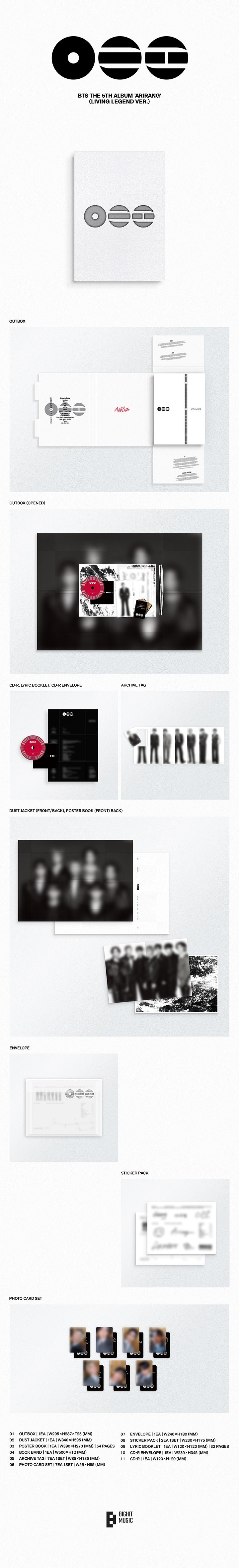 BTS [LUCKY DRAW] 'ARIRANG' (Living Legend Ver.)