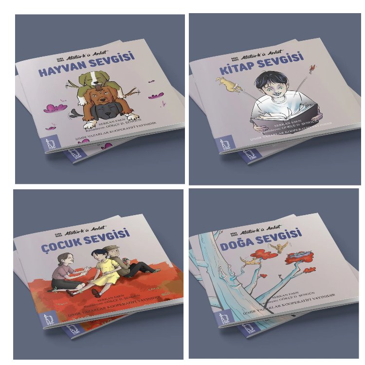 BABA BANA ATATÜRK'Ü ANLAT - ÇOCUK SERİSİ 4 KİTAP SET