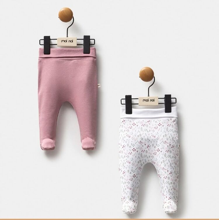 2 li patikli bebek alt -penye bebek pantolon