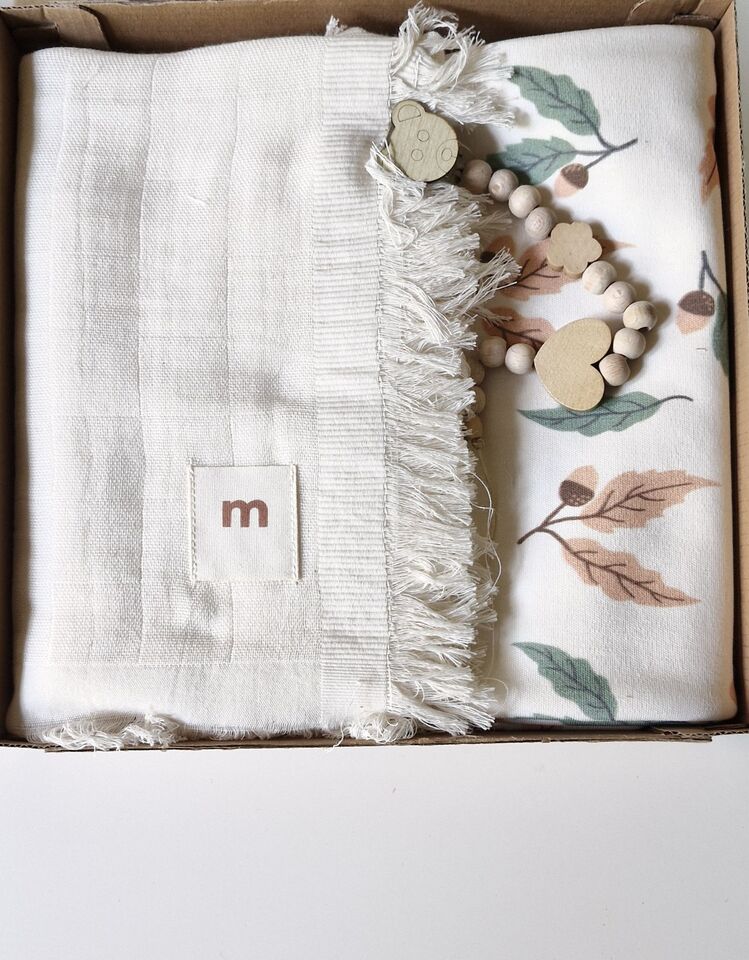 Muslin + penye battaniye seti