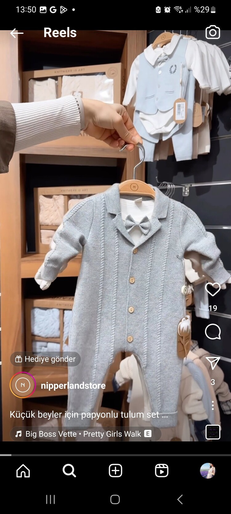 Papyonlu Triko Bebek Tulum Takım-Triko Bebek Takım