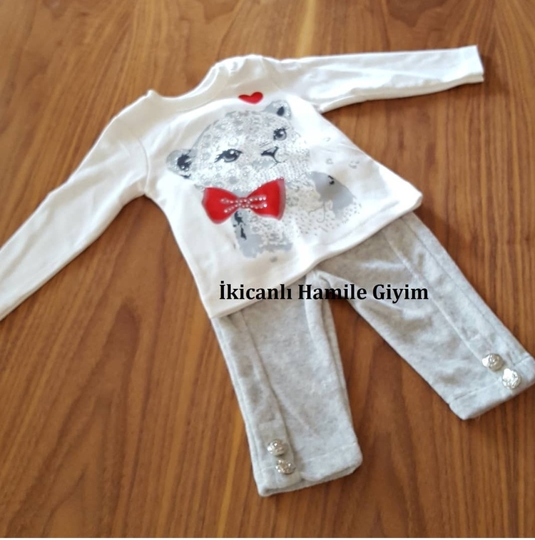 Kadife Bebek Takım- 3 lü -kız bebek takım -6-9 ay ,9-12 ay