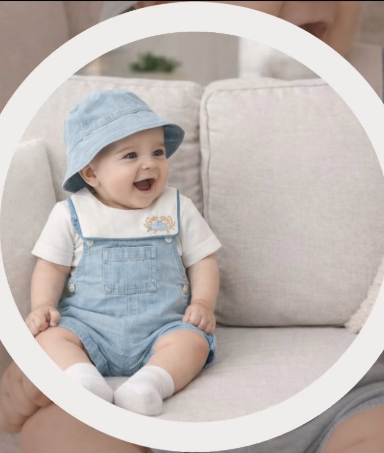 Yazlık Bebek Salopet Takım