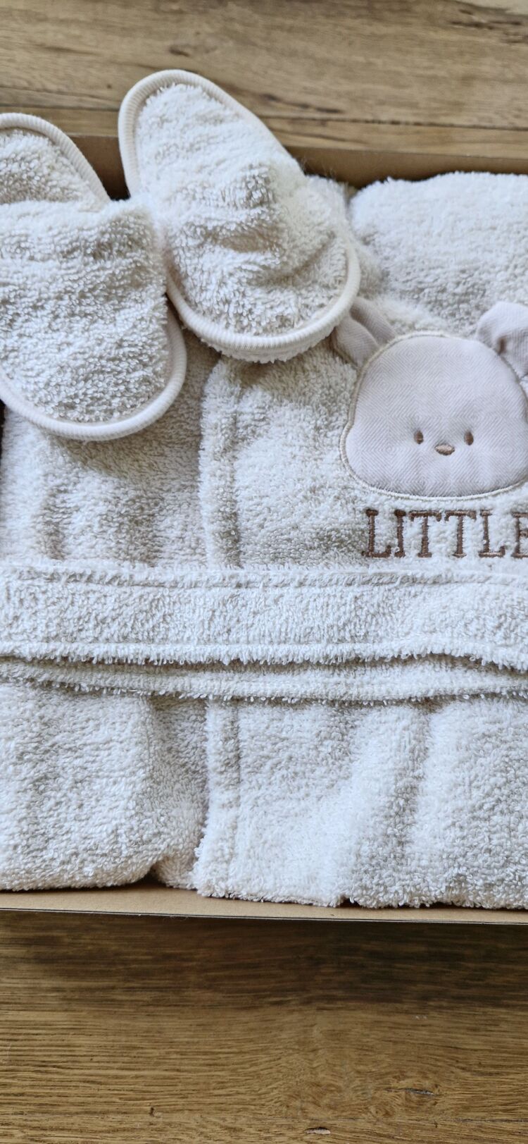 Little One Bebek Bornoz Takım 