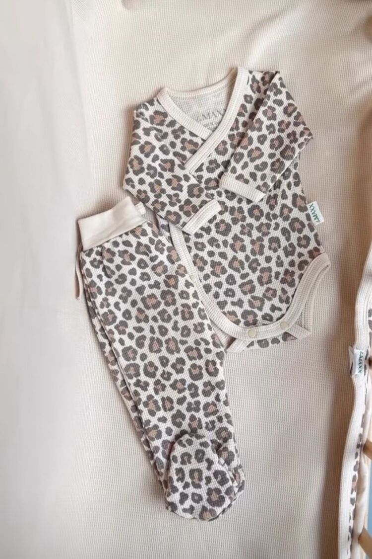 Leopar Bebek Zıbın Takım