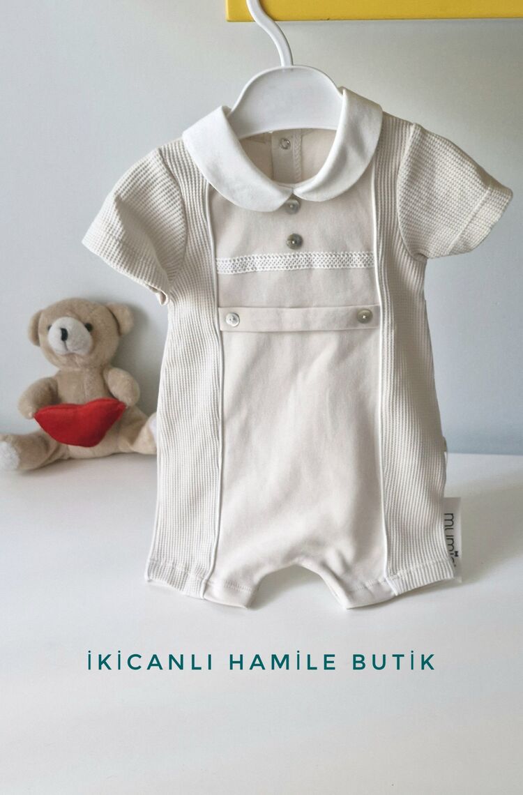 Yazlık Erkek Bebek Tulum -Bebek Romper