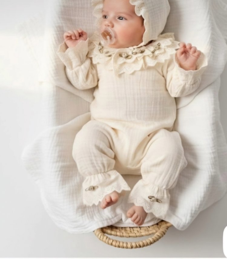 Müslin Bebek Takım-Müslin Tulum Takım 3,6,9 ay