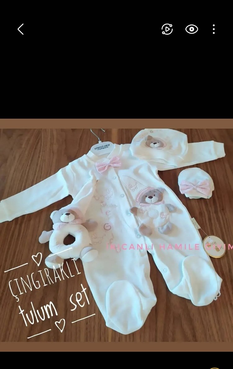 Oyuncaklı Bebek Tulum Set-0-3 ay